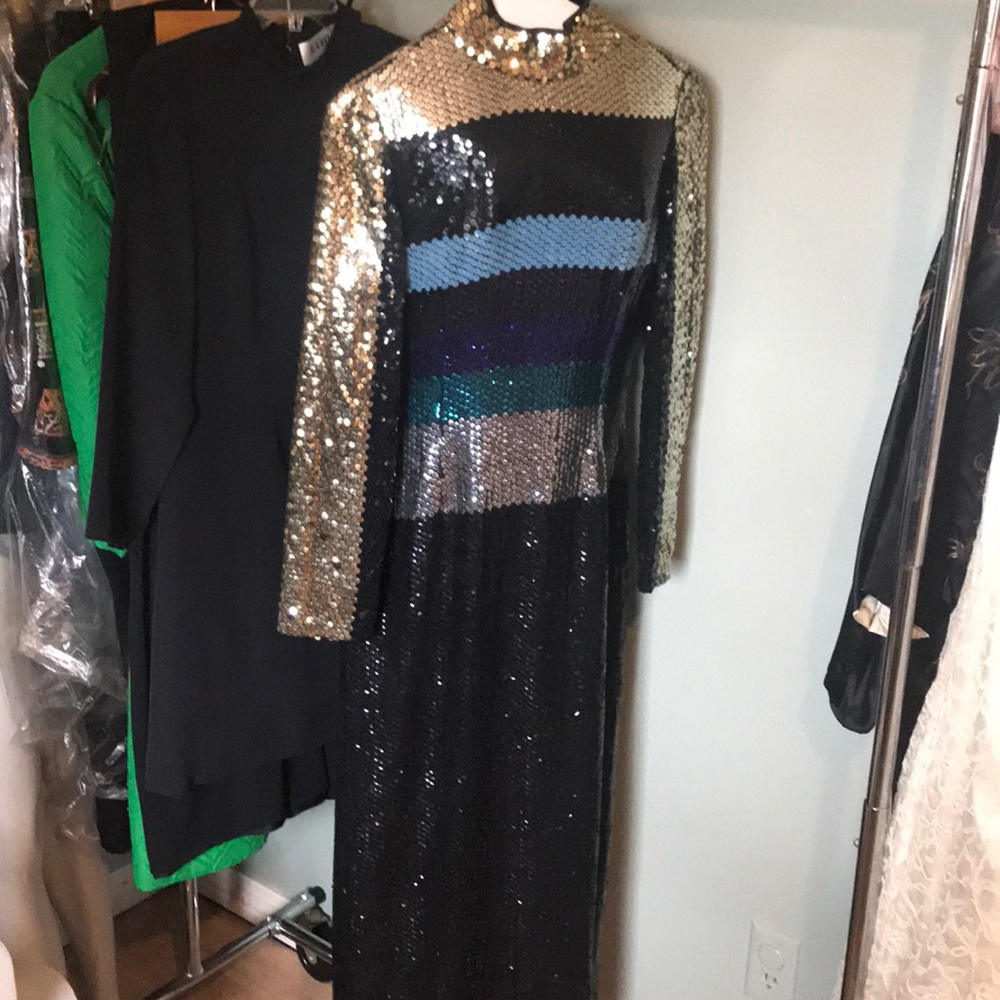 Pierre Cardin 1970 vintage fully sequined dress